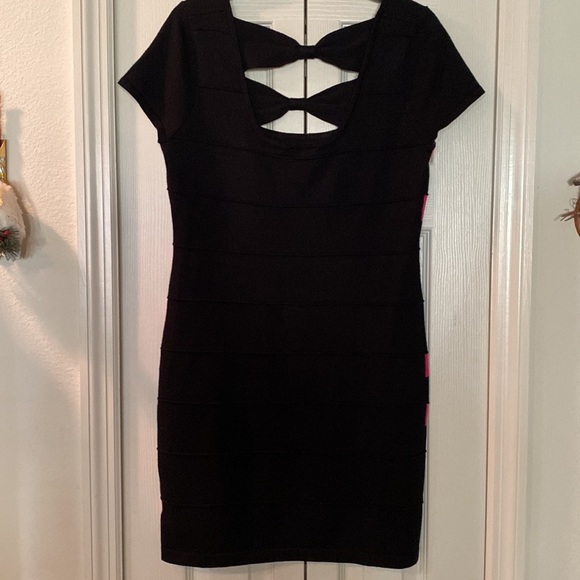 PINK-ROSE beautiful stretchy dress Size 10 - Picture 4 of 5